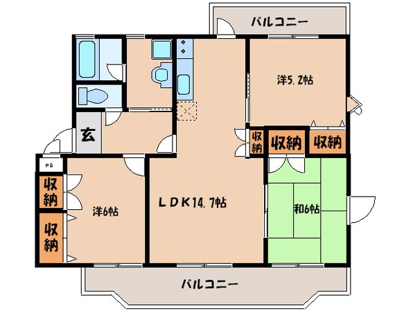 グランド－ルＢＥＬＬの物件間取画像